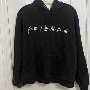 VGUC H & M Friends TV Series Black Pullover Sweatshirt Hoodie W/Pockets Ladies M